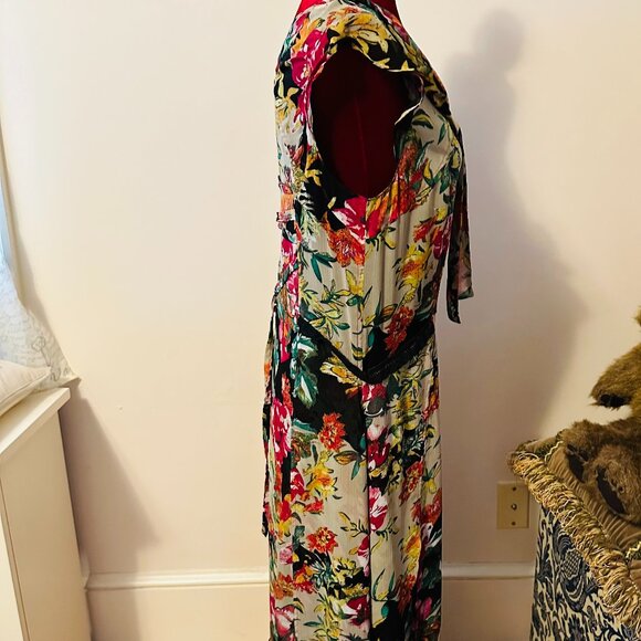 Anne Giorgio fully lined Flowing styled floral Dress size Med - Picture 4 of 10